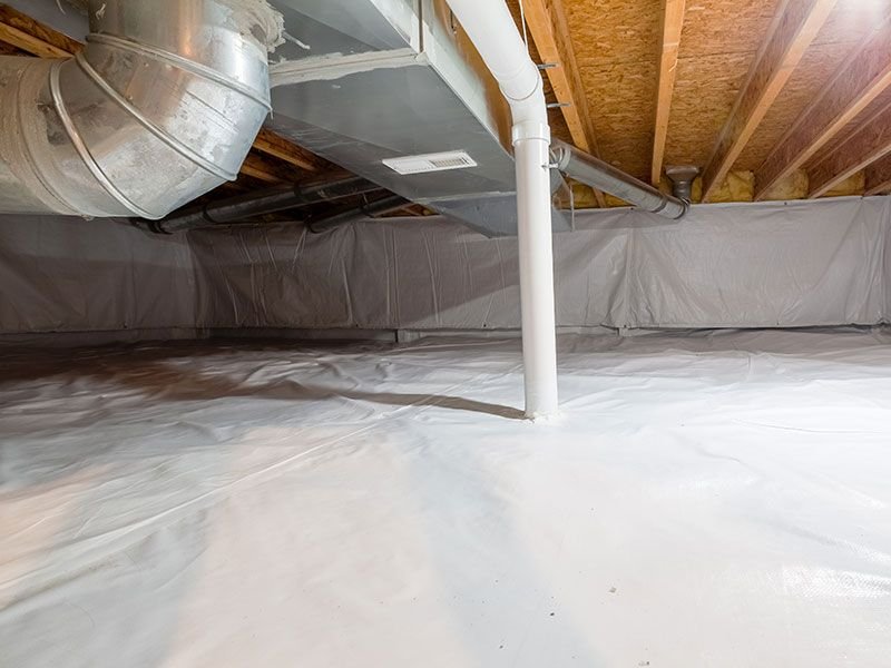 Crawl Space Vapor Barrier Installation in Charlotte, NC - Phantom Contractors